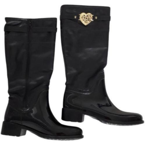 Moschino. Hoge zwarte laarzen. Nieuwstaat. Authentiek., Kleding | Dames, Schoenen, Zo goed als nieuw, Hoge laarzen, Zwart, Ophalen of Verzenden