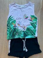 H&M shirt met LMJ short mt 110/116 netjes/als nieuw!, Broek, Little Miss Juliette, Meisje, Ophalen of Verzenden