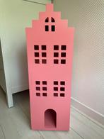 Roze grachtenpand poppenhuis, Kinderen en Baby's, Speelgoed | Poppenhuizen, Ophalen, Gebruikt, Poppenhuis