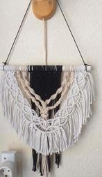 Macrame wandhanger wit, beige, zwart 34 cm bij 40 cm, Verzenden, Nieuw