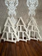 Houten kerstbomen wit €5,- per stuk 3 voor €12,50, Diversen, Ophalen of Verzenden, Zo goed als nieuw