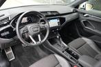 Audi Q3 40 TFSI quattro S Line 190PK Navi Trek Led Leder Cam, Automaat, Zwart, 1984 cc, Leder en Stof