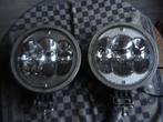 Oldtimer 2 ledlampen 140 watt en met ledring diameter 23 cm, Verzenden, Gebruikt