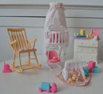 Barbie Baby Home Nursery kinderkamer babykamer (Mattel), Ophalen of Verzenden, Zo goed als nieuw, Barbie
