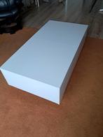Salontafel strak wit model met opbergvakken L114 B60 H39, Huis en Inrichting, Tafels | Salontafels, Ophalen, 50 tot 100 cm, Zo goed als nieuw