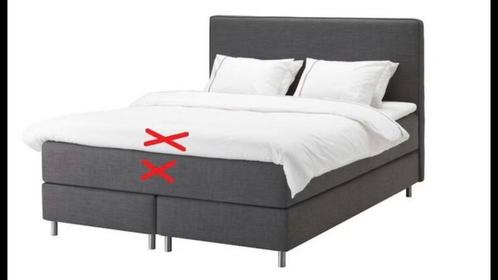 IKEA DUNVIK 160x200, Huis en Inrichting, Slaapkamer | Boxsprings, Zo goed als nieuw, 160 cm, 200 cm, Tweepersoons, Ophalen
