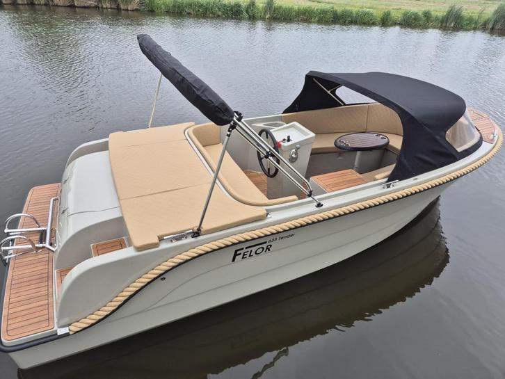 *ZAT 20-12 OPEN*Felor 633 tender&30pk vol opties!, Watersport en Boten, Sloepen, Nieuw, 30 tot 50 pk, 6 meter of meer, Buitenboordmotor