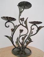 Wrought iron French 3-armed candlestick, Ophalen of Verzenden