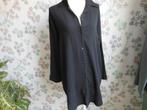 Lange zwarte blouse., Ophalen of Verzenden, Gedragen, Maat 46/48 (XL) of groter, Zwart