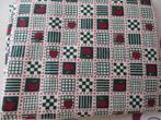 stof/patchwork/quilts/appels/katoen/groen/country, Nieuw, Ophalen of Verzenden, 30 tot 120 cm, Katoen