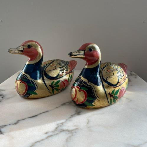 Twee prachtige keramiek eenden Oosters, Antiek en Kunst, Antiek | Keramiek en Aardewerk, Ophalen of Verzenden