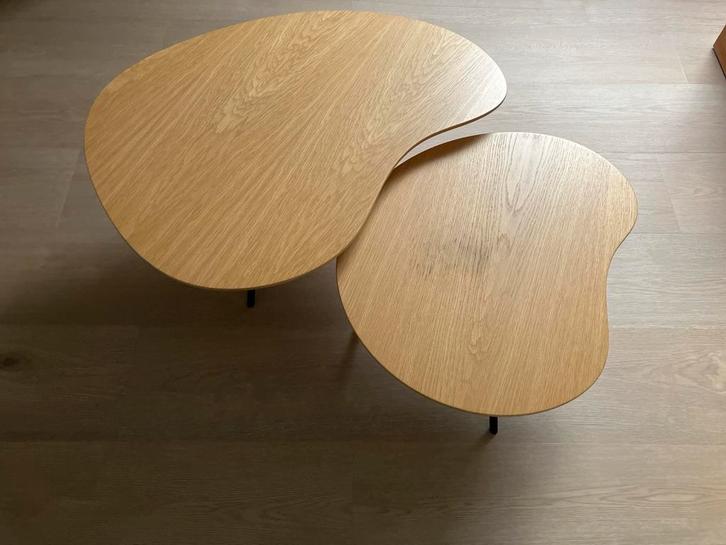 Goossens Salontafel Set - Organisch Hout, Huis en Inrichting, Tafels | Salontafels, Zo goed als nieuw, Minder dan 50 cm, 50 tot 100 cm
