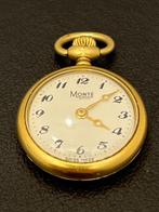Zakhorloge Monté Ancre 18Kt 750 Goud 17 Jewels 22mm, Ophalen of Verzenden, Goud, Zakhorloge, Overige merken