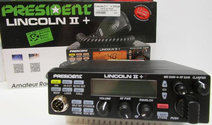President Lincoln 2 Plus V-3 / V-4, Telecommunicatie, Zenders en Ontvangers, Nieuw, Zender en Ontvanger, Ophalen of Verzenden