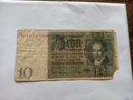 10 reichsmark 1924, Postzegels en Munten, Bankbiljetten | Europa | Niet-Eurobiljetten, Los biljet, Duitsland, Ophalen of Verzenden
