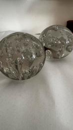 Presse papier design glazen bollen platte onderkant, Ophalen of Verzenden