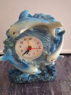 Klok met 3 dolfijnen, Gebruikt, Onbekend, Ophalen of Verzenden, Staande klok