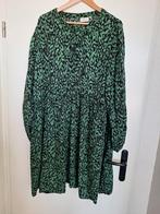 Leuke zwart met groene tuniek van Kaffe curve maat 48, Overige kleuren, Blouse of Tuniek, Zo goed als nieuw, Kaffe curve