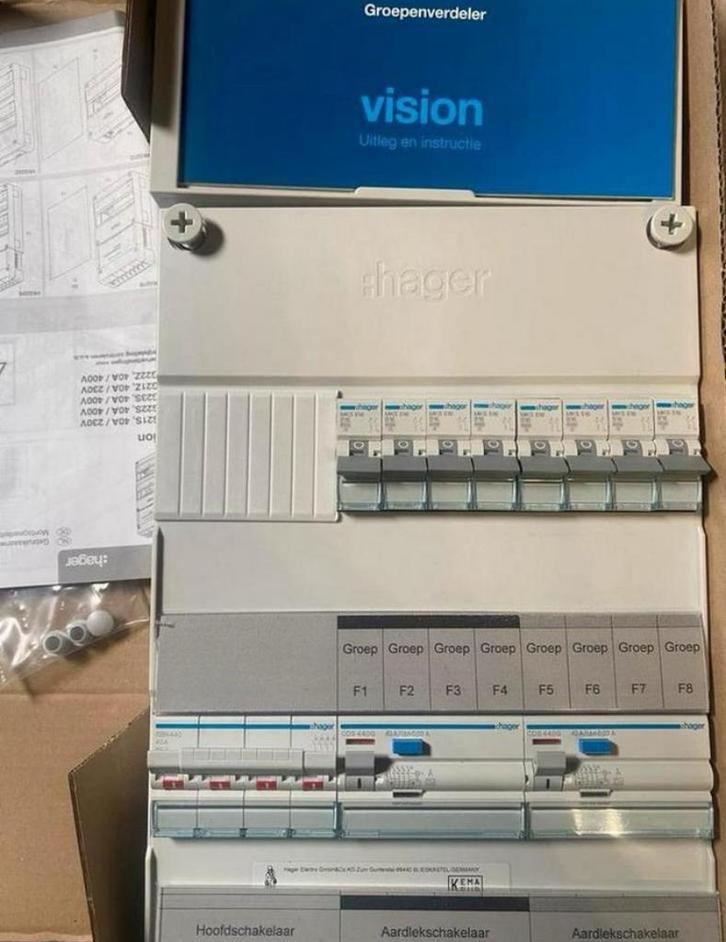 Hager 3fase Groepenkast Meterkast Stroomkast verdeelkast, Hobby en Vrije tijd, Elektronica-componenten, Nieuw, Ophalen of Verzenden
