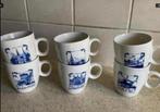 6 vintage kopjes van Delft, C1000, Ophalen of Verzenden