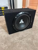 JL Audio W0V3 10 Inch subwoofer in gesloten kist, Ophalen of Verzenden, Zo goed als nieuw
