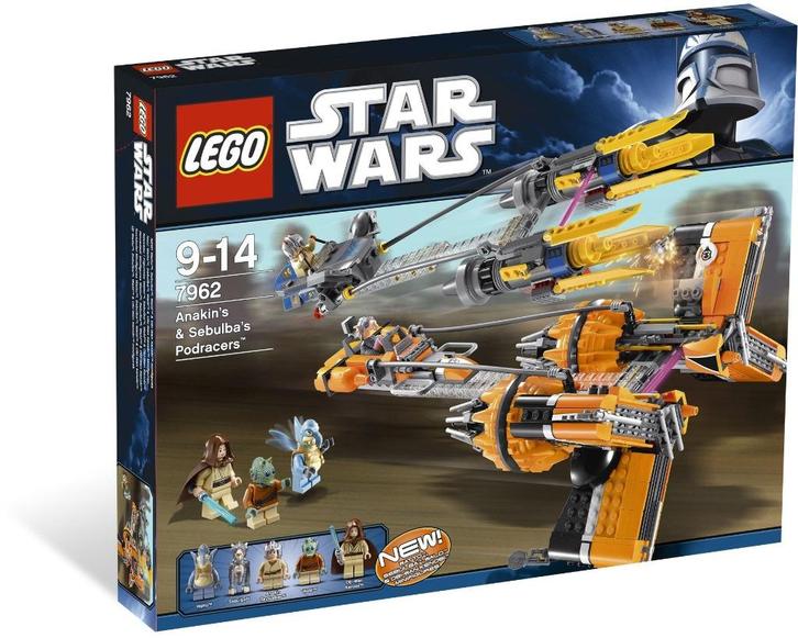LEGO Star Wars 7962 Anakin Skywalker and Sebulba's Podracers, Kinderen en Baby's, Speelgoed | Duplo en Lego, Nieuw, Lego, Complete set