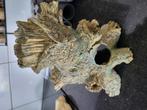 Ornament Boomstam Boomstronk beige groen 25 x 18 cm, Dieren en Toebehoren, Ophalen of Verzenden