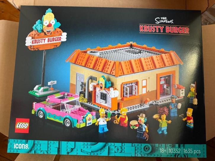 Lego 10352 Icons The Simpsons Krusty Burger, Kinderen en Baby's, Speelgoed | Duplo en Lego, Nieuw, Lego, Complete set, Ophalen