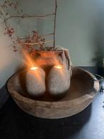 Landelijke houten HOFFZ schaal, bak 54 cm, Huis en Inrichting, Ophalen, Schaal, Rond, Zo goed als nieuw