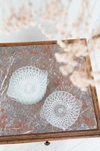Vintage glazen schaaltjes zonnebloem (set van 5), Ophalen of Verzenden