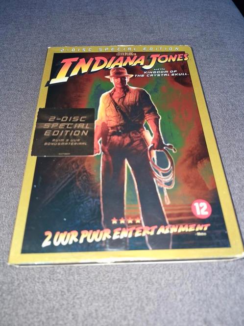 Indiana Jones and the kingdom of the crystal skull - 2 dvd, Cd's en Dvd's, Dvd's | Actie, Zo goed als nieuw, Actie, Vanaf 12 jaar