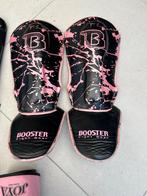 Kickbox set meisjes - handschoenen & scheenbeschermers, Gebruikt, Overige, Maat XS of kleiner, Vechtsportbescherming