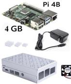 Raspberry PI4 , Metalen Case +Fan+ Heatsinks+Voeding, Nieuw, Verzenden, DDR4, Overige typen, Socket A
