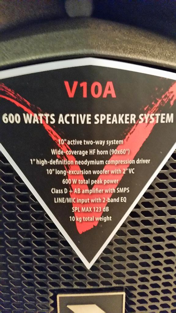 Proel Active speaker set V10A, Audio, Tv en Foto, Luidsprekers, Zo goed als nieuw, Front, Rear of Stereo speakers, 120 watt of meer