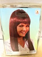 Pruik bruin-rood lang haar, Ophalen of Verzenden