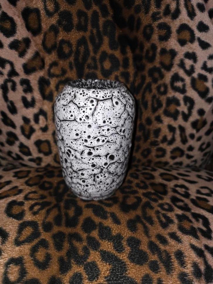 Scheurich Fat Lava vaas 238-14 - WGP jaren 60, Huis en Inrichting, Woonaccessoires | Vazen, Zo goed als nieuw, Wit, Minder dan 50 cm