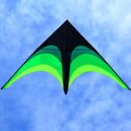 Grote 160cm groen zwarte vlieger kite lijn lijns eenlijns, Sport en Fitness, Vliegeren, Verzenden, Nieuw, Eenlijns, Vlieger