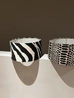 Unieke Lampenkap Ikat zebra, Ophalen of Verzenden, Zo goed als nieuw, Rond, Minder dan 25 cm