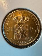 Schaars gouden tientje 1887, Koning Willem III, Losse munt, 10 gulden, Goud