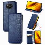 Poco X3 / X3 NFC / X3 Pro PU Lederen Wallet Cas Set _ Blauw, Nieuw, Hoesje of Tasje, Hoesjes, Verzenden