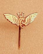 Speldje van de spoorwegen, V - R, het gevleugelde wiel., Verzamelen, Speldjes, Pins en Buttons, Ophalen of Verzenden, Gebruikt