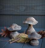 Set houten paddenstoelen bruingrijs., Ophalen of Verzenden, Nieuw