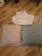 2x Brynxz Sierkussen & Roze Plaid, Ophalen, Roze, Vierkant