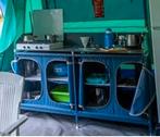 Keukenkast voor camping, opklapbaar en draagbaar, Caravans en Kamperen, Kampeeraccessoires, Ophalen, ., Zo goed als nieuw, .