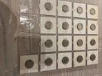 17 x wilhelmina 25 cent 1948, Postzegels en Munten, Munten | Nederland, Ophalen of Verzenden, Koningin Wilhelmina, 25 cent, Losse munt