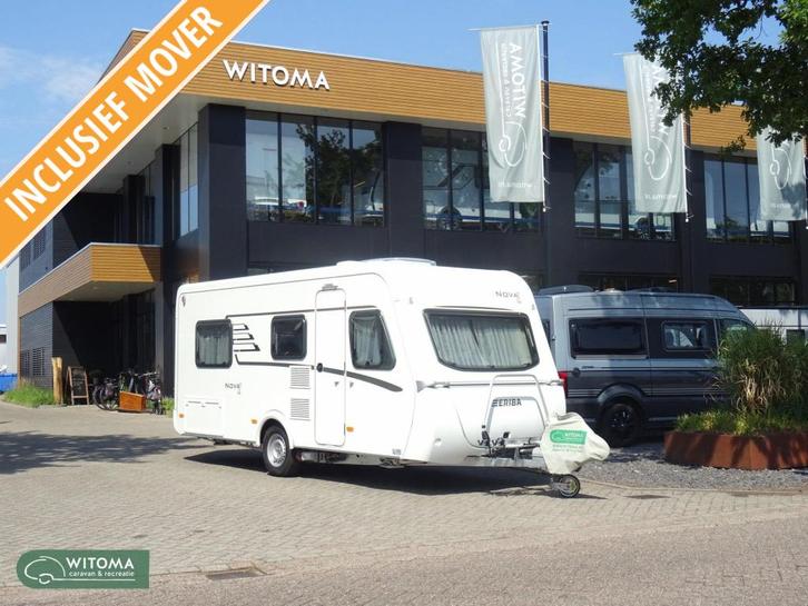 Eriba Nova Light 442 Opruiming, Caravans en Kamperen, Caravans, Bedrijf, tot en met 4, Standaardzit, Eriba, 2 aparte bedden, Lengtebed