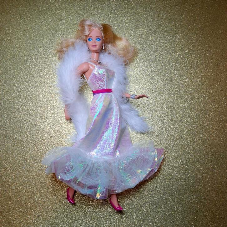 Vintage Mattel Barbie Crystal 1980s, Verzamelen, Poppen, Zo goed als nieuw, Fashion Doll, Verzenden