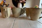Beige mokken groot, Huis en Inrichting, Keuken | Servies, Nieuw, Ophalen of Verzenden, Overige stijlen, Kop(pen) en/of Schotel(s)