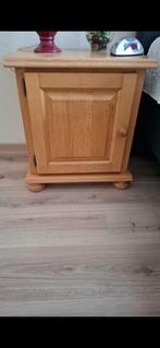 Blank eiken nachtkastje, Ophalen, Minder dan 45 cm