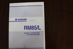 Suzuki RM85L 2002 2003 manuel d'entretien RM85 L, Motoren, Ophalen of Verzenden, Suzuki